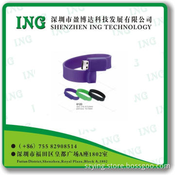 Silicone USB Flash Drive/USB Bracelet/USB Silicone Wristband